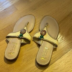Lilly Pulitzer Pineapple Embellished Sandals